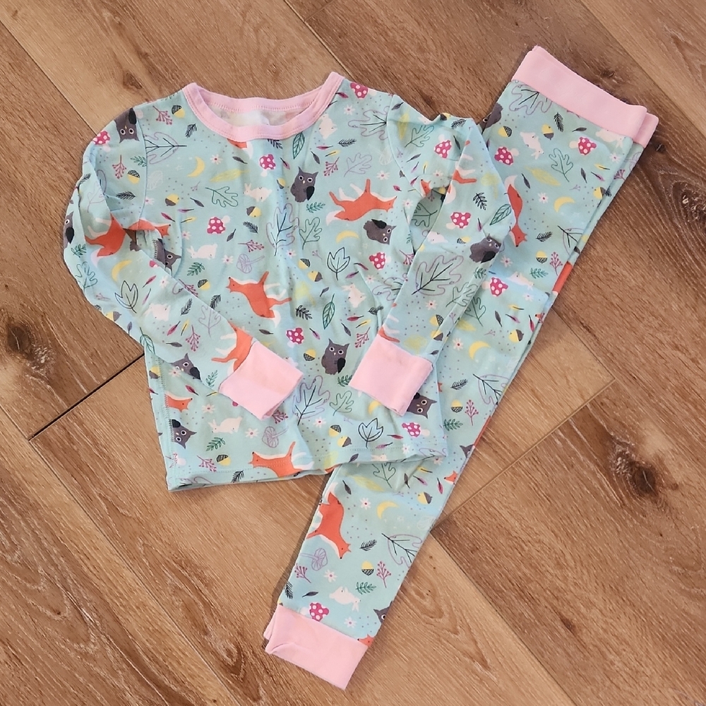 Cat & Jack Fox/Owl Print Pajama Set